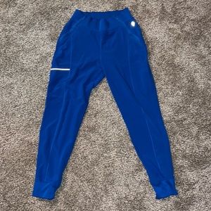Women’s Jogger Style Royal Blue Scrub Bottoms. Cherokee Infinity brand.